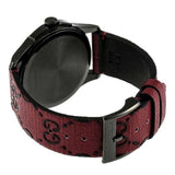 Gucci G Timeless Ghost Red Dial Red Leather Strap Watch For Men - YA1264023 Authentic Buy Shop Now