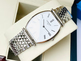 Longines La Grande Classique de Longines Tonneau White Dial Silver Steel Strap Watch for Women - L4.205.4.11.6 Authentic Buy Shop Now