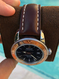 Breitling Superocean Heritage 42mm Rose Gold Chronometer Black Dial Brown Leather Strap Mens Watch - U1732112 Authentic Buy Shop Now