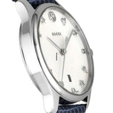 Gucci G-Timeless Signature Mother of Pearl Star Dial Blue Watch For Women - YA126588 Authentic Buy Shop Now