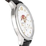 Gucci G-Timeless Sapphire Crystal White Dial Black Leather Strap Unisex Watch - YA126325 Authentic Buy Shop Now