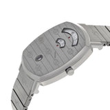 Gucci Grip Quartz Silver Dial Silver Steel Strap Watch For Women - YA157401 Authentic Buy Shop Now