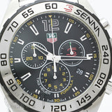 Tag Heuer Formula 1 Senna Limited Edition Chronograph Black Dial Silver Steel Strap Watch for Men - CAZ1013.BA0883 Authentic Buy Shop Now