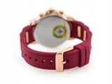 Tommy Hilfiger Claudia Red Dial Two Tone Steel Strap Watch for Women - 1781744 Authentic Buy Shop Now