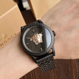 Versace Palazzo Empire Black Dial Black Steel Strap Watch for Men - VERD00518 Authentic Buy Shop Now