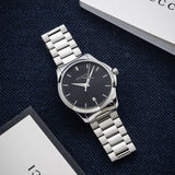 Gucci G Timeless Black Dial Silver Steel Strap Unisex Watch - YA126457 Authentic Buy Shop Now
