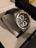 Maurice Lacroix Aikon Chronograph Black Dial Black Leather Strap Watch for Men - AI1018-SS001-330-1 Authentic Buy Shop Now