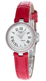 Tissot Bellissima Small Lady Diamonds Mother of Pearl Dial Red Leather Strap Watch For Women - T126.010.66.113.00 Authentic Buy Shop Now