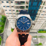 Maurice Lacroix Aikon Automatic Blue Dial Blue Leather Strap Watch For Men - AI6008-ss001-430-1 Authentic Buy Shop Now