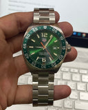 Tag Heuer Formula 1 Quartz Green Dial Silver Steel Strap Watch for Men - WAZ1017.BA0842 Authentic Buy Shop Now