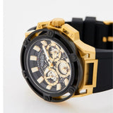 Guess Matrix Multifunction Gold Dial Black Rubber Strap Watch For Men - GW0423G2 Authentic Buy Shop Now