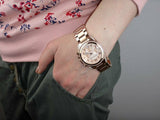 Michael Kors Blair Rose Gold Dial Rose Gold Steel Strap Watch for Women - MK5263 Authentic Buy Shop Now