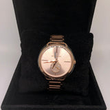 Michael Kors Portia Rose Gold Dial Rose Gold Steel Strap Watch for Women - MK3640 Authentic Buy Shop Now