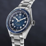 Tag Heuer Autavia Automatic Blue Dial Silver Steel Strap Watch for Men - WBE5116.EB0173 Authentic Buy Shop Now