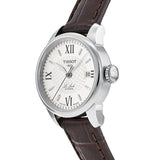 Tissot Le Locle Automatic Lady Silver Dial Brown Leather Strap Watch For Women - T41.1.113.77 Authentic Buy Shop Now