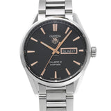 Tag Heuer Carrera Calibre 5 Automatic Black Dial Silver Steel Strap Watch for Men - WAR201C.BA0723 Authentic Buy Shop Now