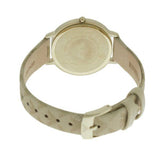 Emporio Armani Kappa Quartz Silver Dial Beige Leather Strap Watch For Women - AR11042 Authentic Buy Shop Now