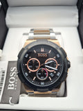 Hugo Boss Supernova Black Dial Two Tone Steel Strap Watch for Men - 1513358 Authentic Buy Shop Now