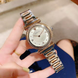 Versace V-Motif Silver Dial Two Tone Steel Strap Watch for Women - VERE00718 Authentic Buy Shop Now