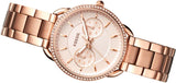 Fossil Tailor Rose Gold Dial Rose Gold Steel Strap Watch for Women - ES4264 Authentic Buy Shop Now