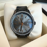Tag Heuer Carrera Quartz Diamonds Black Dial Black Steel Strap Watch for Women - WAR1115.BA0602 Authentic Buy Shop Now