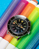 Breitling Superocean Heritage '57 Black Dial Silver Mesh Bracelet Watch for Men - A103701A1B1A1 Authentic Buy Shop Now