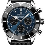 Breitling Superocean Heritage B01 Chronograph 44 Blue Dial Black Mesh Bracelet Watch for Men - AB0162121C1S1 Authentic Buy Shop Now