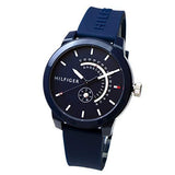 Tommy Hilfiger Denim Quartz Blue Dial Blue Rubber Strap Watch for Men - 1791482 Authentic Buy Shop Now
