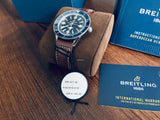 Breitling Superocean Heritage '57 Blue Dial Brown Leather Strap Watch for Men - A10370161C1X1 Authentic Buy Shop Now