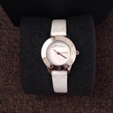 Marc Jacobs Mini Blade White Dial White Leather Strap Watch for Women - MBM1206 Authentic Buy Shop Now