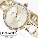 Coach Park Diamonds Gold Dial Gold Steel Strap Watch for Women - 14503171 Authentic Buy Shop Now