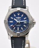 Breitling Avenger Automatic 43mm Blue Dial Blue Nylon Strap Watch for Men - A17318101C1X2 Authentic Buy Shop Now