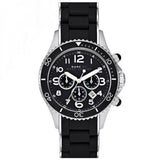 Marc Jacobs Rock Chronograph Black Dial Black Silicone Strap Watch for Women - MBM2551 Authentic Buy Shop Now