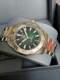 Tag Heuer Aquaracer Professional 200 Automatic Green Dial Silver Steel Strap Watch for Men - WBP2115.BA0627 Authentic Buy Shop Now
