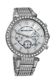 Michael Kors Parker Mother of Pearl Dial Diamonds Silver Steel Strap Watch for Women - MK5572 Authentic Buy Shop Now