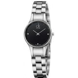 Calvin Klein Simplicity Black Dial Silver Steel Strap Watch for Women - K4323104 Authentic Buy Shop Now