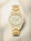 Fossil Riley Gold Dial Gold Steel Strap Watch for Women - ES3203 Authentic Buy Shop Now