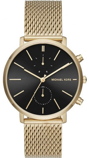 Michael Kors Jaryn Black Dial Gold Steel Strap Watch for Men - MK8503 Authentic Buy Shop Now