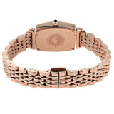 Emporio Armani Gianni T-Bar Analog Crystal Brown Dial Rose Gold Steel Strap Watch For Women - AR11407 Authentic Buy Shop Now
