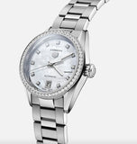 Tag Heuer Carrera Date Diamonds Mother of Pearl Dial Silver Steel Strap Watch for Women - WBN2414.BA0621 Authentic Buy Shop Now