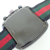 Gucci Coupe Chronograph Quartz Black Two Tone NATO Strap Watch For Men - YA131202 Authentic Buy Shop Now