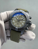 Breitling Avenger Chronograph 45mm Green Dial Green Nylon Strap Watch for Men - V13317101L1X1 Authentic Buy Shop Now