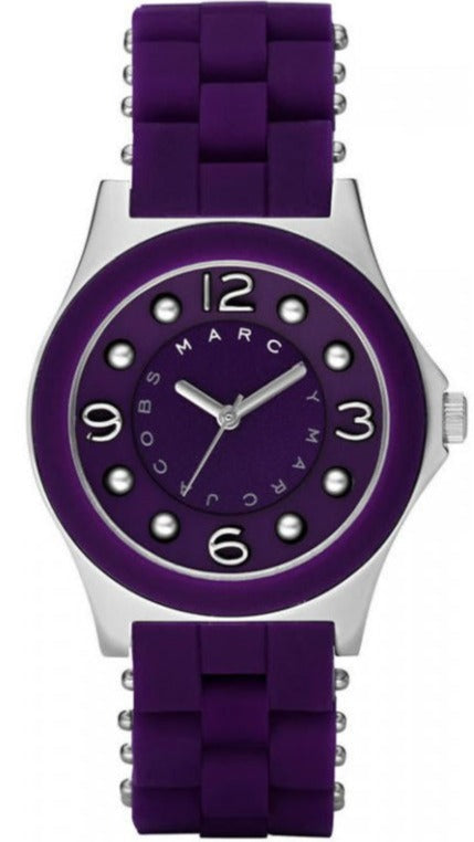 Marc Jacobs Pelly Purple Dial Purple Silicone Strap Watch for Women - MBM2538 Authentic Buy Shop Now