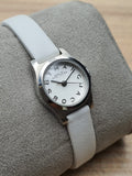 Marc Jacobs Henry Dinky White Dial White Leather Strap Watch for Women - MBM1234 Authentic Buy Shop Now