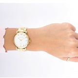 Marc Jacobs Baker White Dial Gold Steel Strap Watch for Women - MBM3243 Authentic Buy Shop Now