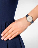 Fossil Tailor White Dial Blue Leather Strap Watch for Women - ES4394 Authentic Buy Shop Now