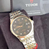 Tudor 1926 Automatic Diamonds Black Dial Two Tone Steel Strap Watch for Men - M91651-0004 Authentic Buy Shop Now