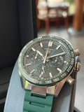 Tag Heuer Carrera Chronograph 44mm Green Dial Green Steel Strap Watch for Men - CBN2A1N.FT6238 Authentic Buy Shop Now