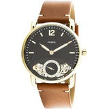 Fossil The Commuter Twist Black Dial Brown Leather Strap Watch for Men - ME1166 Authentic Buy Shop Now