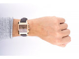Burberry Heritage Chronograph Square Grey Dial Brown Leather Strap Watch for Men - BU1566 Authentic Buy Shop Now